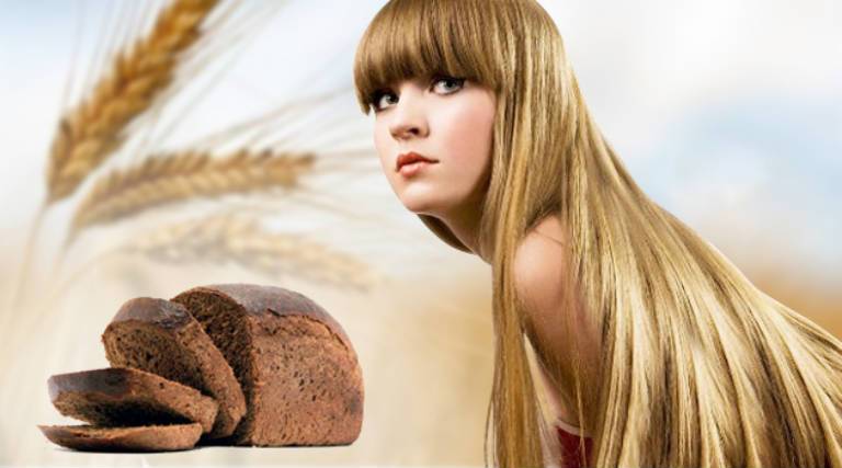 Маски для волос из хлеба черного или ржаного