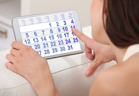 Женщина и календарь